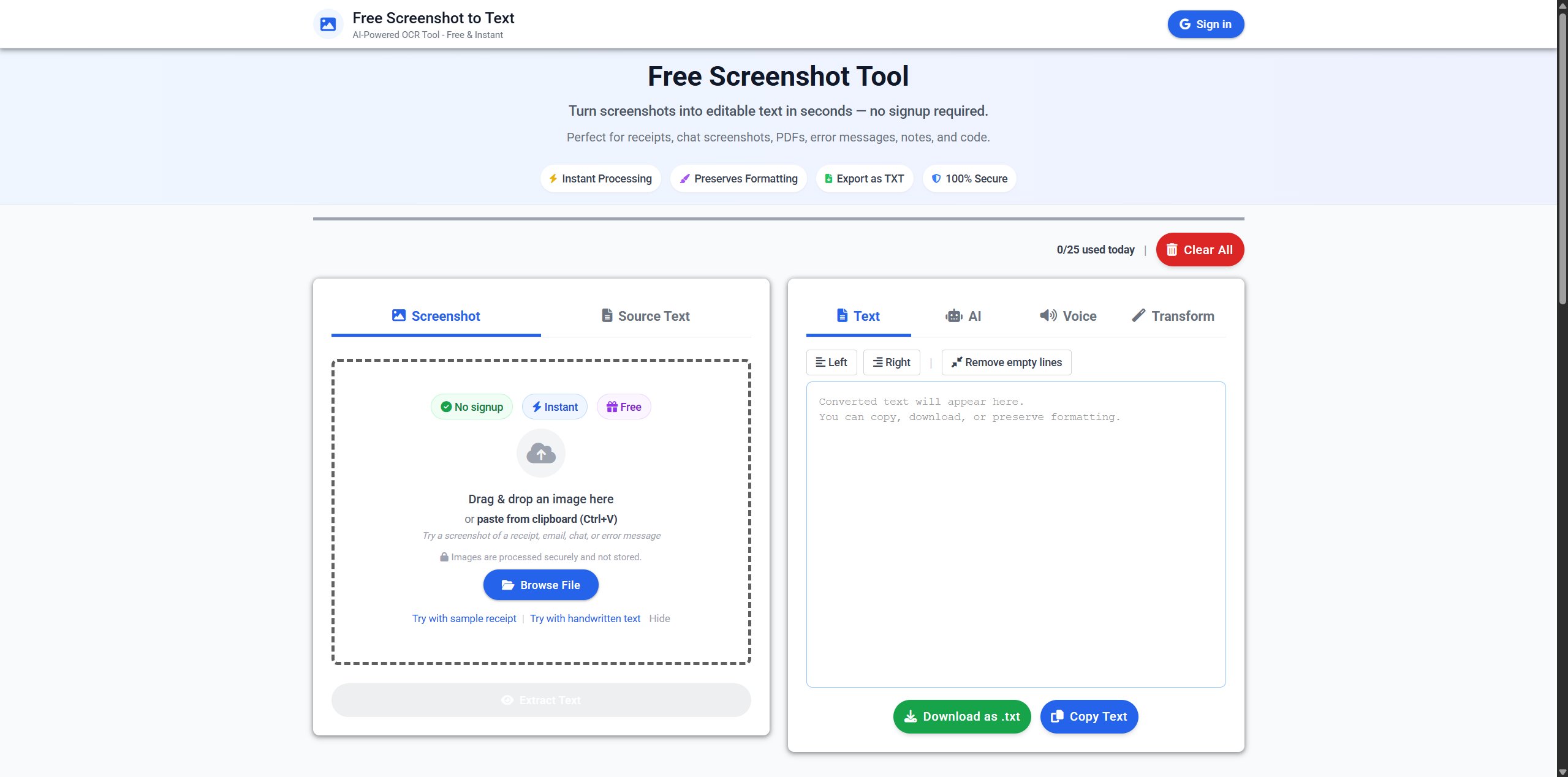 Screenshot Converter